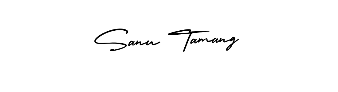 Sanu Tamang stylish signature style. Best Handwritten Sign (AmerikaSignatureDemo-Regular) for my name. Handwritten Signature Collection Ideas for my name Sanu Tamang. Sanu Tamang signature style 3 images and pictures png