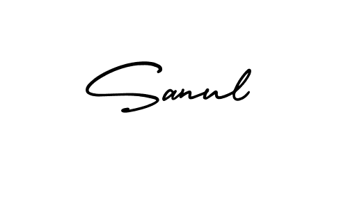 Best and Professional Signature Style for Sanul. AmerikaSignatureDemo-Regular Best Signature Style Collection. Sanul signature style 3 images and pictures png