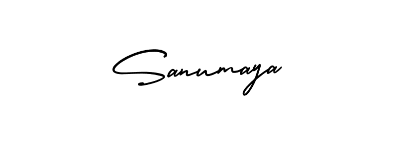 How to Draw Sanumaya signature style? AmerikaSignatureDemo-Regular is a latest design signature styles for name Sanumaya. Sanumaya signature style 3 images and pictures png