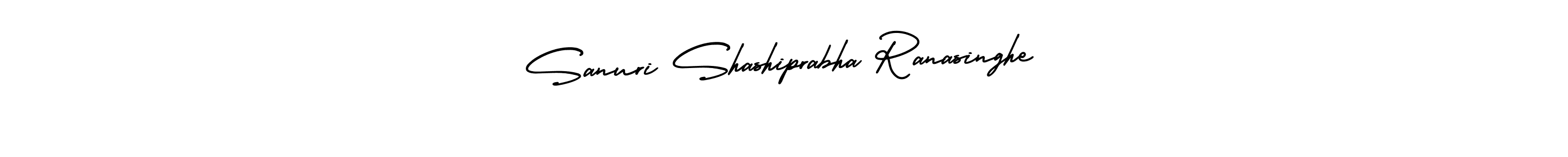 Sanuri Shashiprabha Ranasinghe stylish signature style. Best Handwritten Sign (AmerikaSignatureDemo-Regular) for my name. Handwritten Signature Collection Ideas for my name Sanuri Shashiprabha Ranasinghe. Sanuri Shashiprabha Ranasinghe signature style 3 images and pictures png