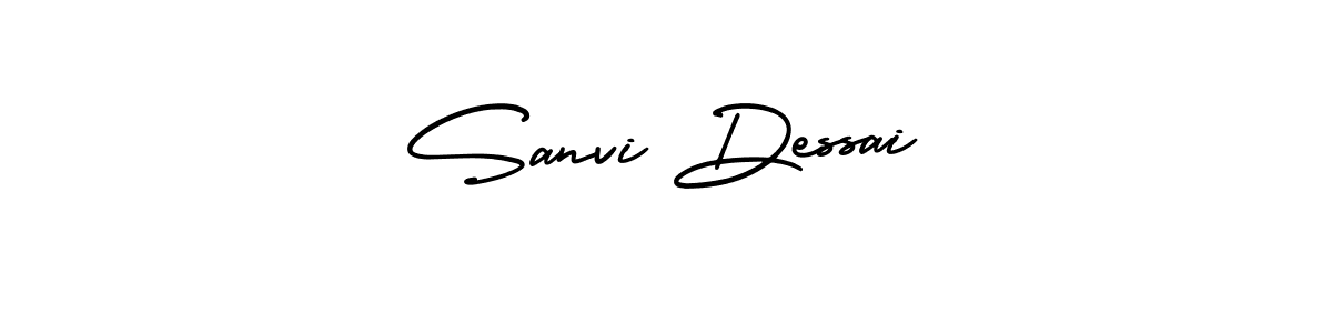 Sanvi Dessai stylish signature style. Best Handwritten Sign (AmerikaSignatureDemo-Regular) for my name. Handwritten Signature Collection Ideas for my name Sanvi Dessai. Sanvi Dessai signature style 3 images and pictures png