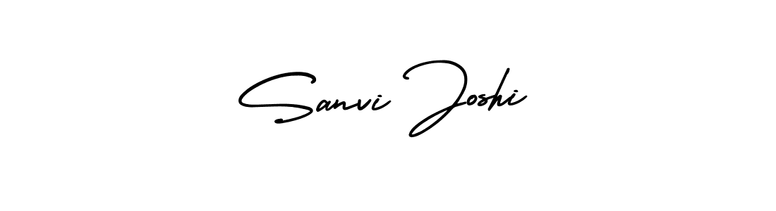 This is the best signature style for the Sanvi Joshi name. Also you like these signature font (AmerikaSignatureDemo-Regular). Mix name signature. Sanvi Joshi signature style 3 images and pictures png