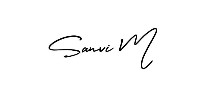 See photos of Sanvi M official signature by Spectra . Check more albums & portfolios. Read reviews & check more about AmerikaSignatureDemo-Regular font. Sanvi M signature style 3 images and pictures png