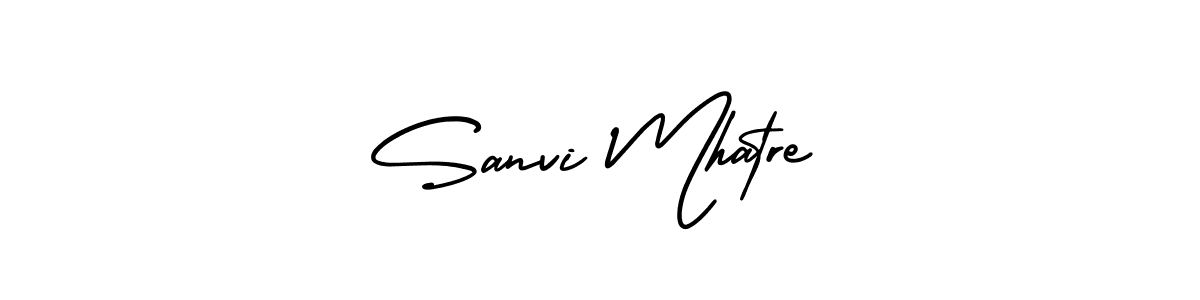 Make a beautiful signature design for name Sanvi Mhatre. With this signature (AmerikaSignatureDemo-Regular) style, you can create a handwritten signature for free. Sanvi Mhatre signature style 3 images and pictures png