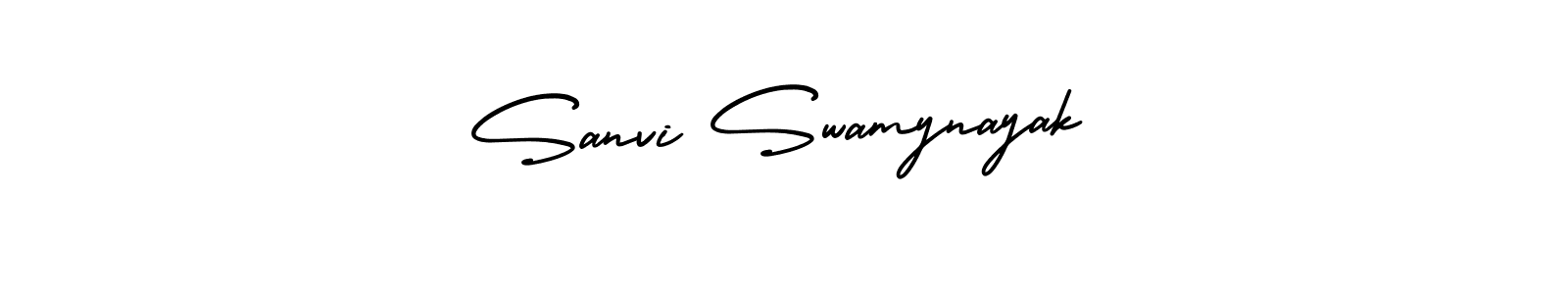 Make a beautiful signature design for name Sanvi Swamynayak. With this signature (AmerikaSignatureDemo-Regular) style, you can create a handwritten signature for free. Sanvi Swamynayak signature style 3 images and pictures png