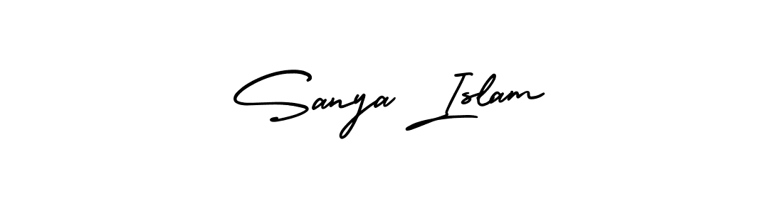 Make a beautiful signature design for name Sanya Islam. Use this online signature maker to create a handwritten signature for free. Sanya Islam signature style 3 images and pictures png