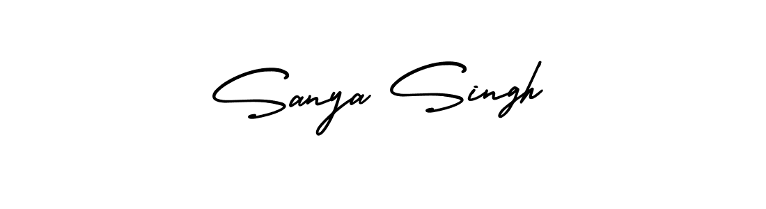 Create a beautiful signature design for name Sanya Singh. With this signature (AmerikaSignatureDemo-Regular) fonts, you can make a handwritten signature for free. Sanya Singh signature style 3 images and pictures png