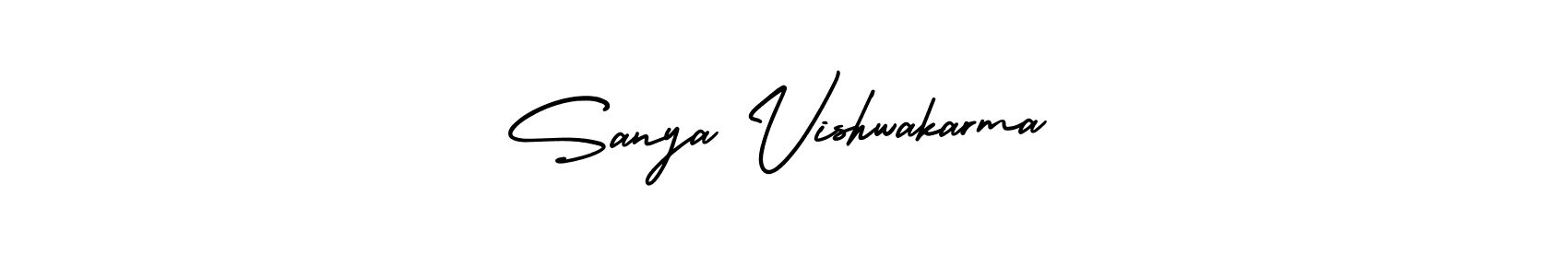 Also we have Sanya Vishwakarma name is the best signature style. Create professional handwritten signature collection using AmerikaSignatureDemo-Regular autograph style. Sanya Vishwakarma signature style 3 images and pictures png