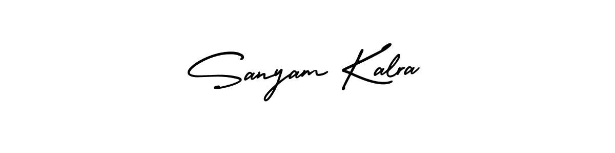 This is the best signature style for the Sanyam Kalra name. Also you like these signature font (AmerikaSignatureDemo-Regular). Mix name signature. Sanyam Kalra signature style 3 images and pictures png