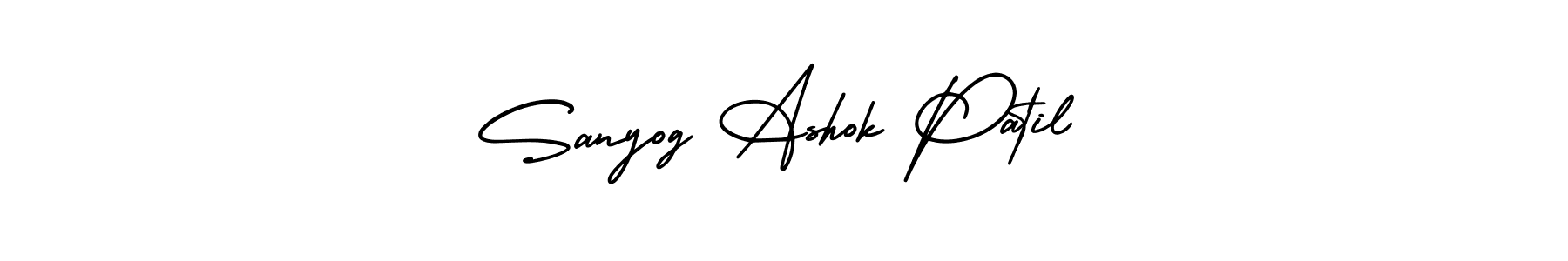 Similarly AmerikaSignatureDemo-Regular is the best handwritten signature design. Signature creator online .You can use it as an online autograph creator for name Sanyog Ashok Patil. Sanyog Ashok Patil signature style 3 images and pictures png