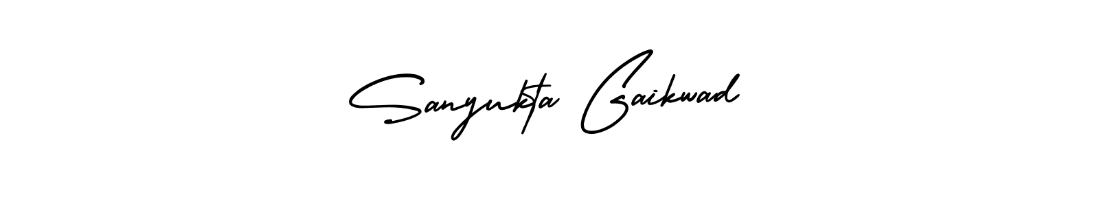 Also You can easily find your signature by using the search form. We will create Sanyukta Gaikwad name handwritten signature images for you free of cost using AmerikaSignatureDemo-Regular sign style. Sanyukta Gaikwad signature style 3 images and pictures png