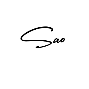 Use a signature maker to create a handwritten signature online. With this signature software, you can design (AmerikaSignatureDemo-Regular) your own signature for name Sao. Sao signature style 3 images and pictures png