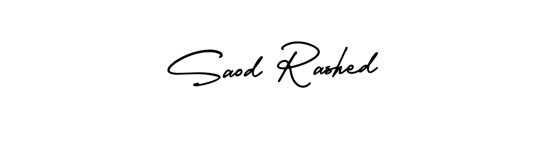 Design your own signature with our free online signature maker. With this signature software, you can create a handwritten (AmerikaSignatureDemo-Regular) signature for name Saod Rashed. Saod Rashed signature style 3 images and pictures png