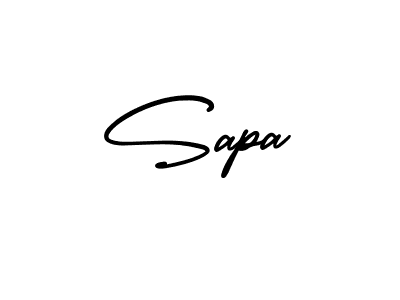 Sapa stylish signature style. Best Handwritten Sign (AmerikaSignatureDemo-Regular) for my name. Handwritten Signature Collection Ideas for my name Sapa. Sapa signature style 3 images and pictures png