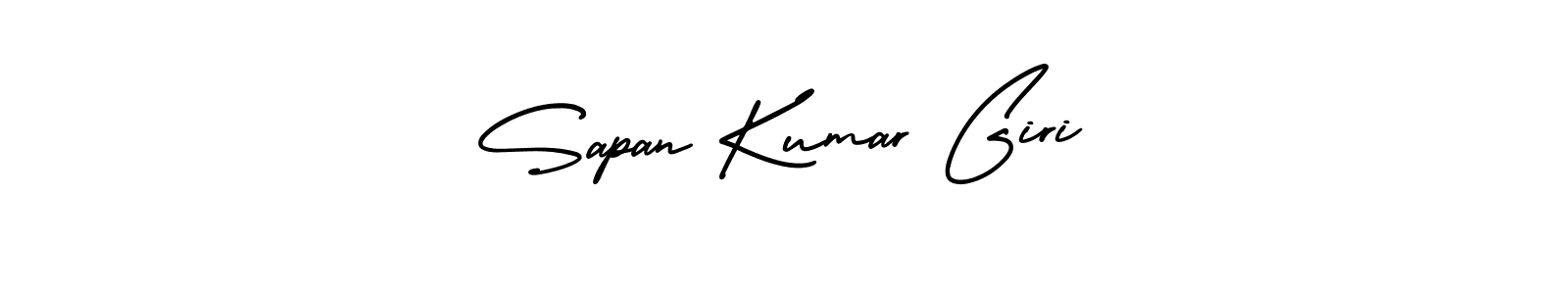 You should practise on your own different ways (AmerikaSignatureDemo-Regular) to write your name (Sapan Kumar Giri) in signature. don't let someone else do it for you. Sapan Kumar Giri signature style 3 images and pictures png
