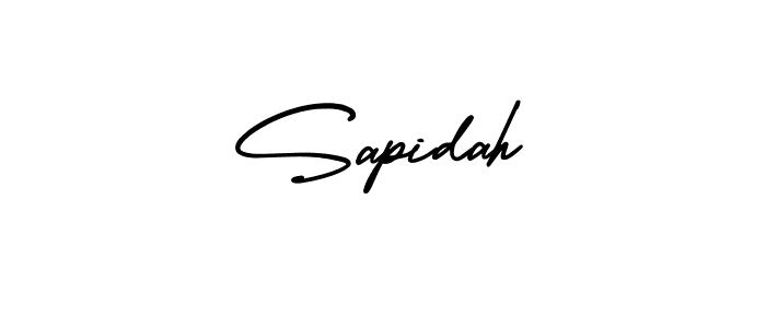 How to make Sapidah signature? AmerikaSignatureDemo-Regular is a professional autograph style. Create handwritten signature for Sapidah name. Sapidah signature style 3 images and pictures png