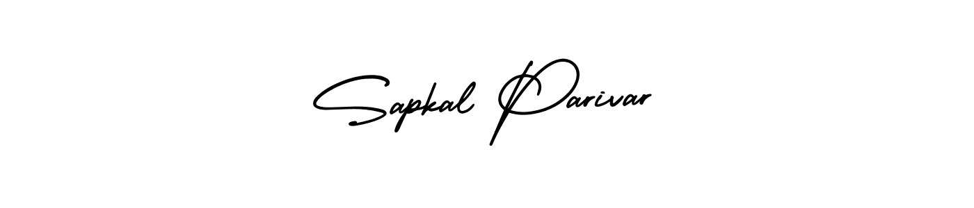 This is the best signature style for the Sapkal Parivar name. Also you like these signature font (AmerikaSignatureDemo-Regular). Mix name signature. Sapkal Parivar signature style 3 images and pictures png