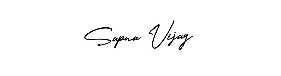 Create a beautiful signature design for name Sapna Vijay. With this signature (AmerikaSignatureDemo-Regular) fonts, you can make a handwritten signature for free. Sapna Vijay signature style 3 images and pictures png