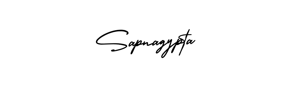 How to make Sapnagypta signature? AmerikaSignatureDemo-Regular is a professional autograph style. Create handwritten signature for Sapnagypta name. Sapnagypta signature style 3 images and pictures png