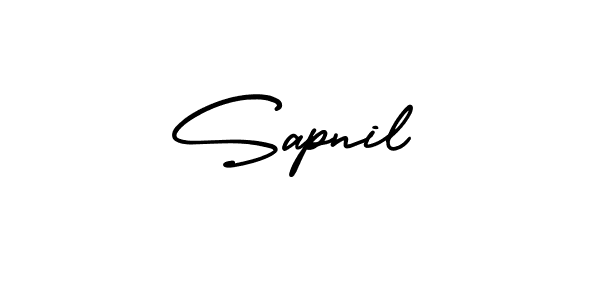 Also we have Sapnil name is the best signature style. Create professional handwritten signature collection using AmerikaSignatureDemo-Regular autograph style. Sapnil signature style 3 images and pictures png