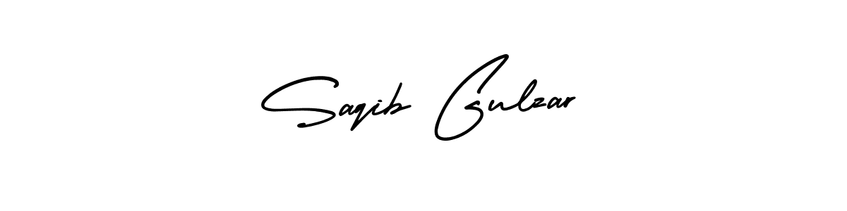 Make a beautiful signature design for name Saqib Gulzar. With this signature (AmerikaSignatureDemo-Regular) style, you can create a handwritten signature for free. Saqib Gulzar signature style 3 images and pictures png