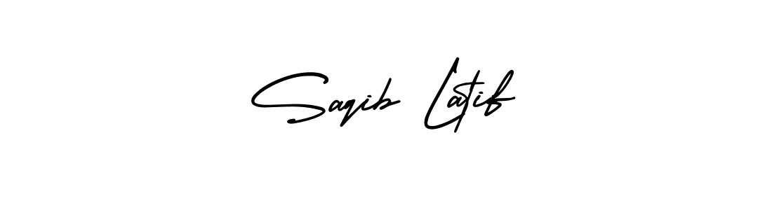 How to make Saqib Latif signature? AmerikaSignatureDemo-Regular is a professional autograph style. Create handwritten signature for Saqib Latif name. Saqib Latif signature style 3 images and pictures png