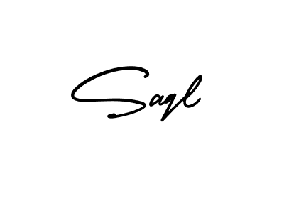 You should practise on your own different ways (AmerikaSignatureDemo-Regular) to write your name (Saql) in signature. don't let someone else do it for you. Saql signature style 3 images and pictures png