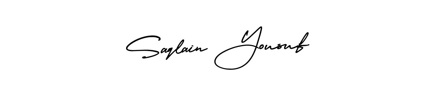 You can use this online signature creator to create a handwritten signature for the name Saqlain Yousuf. This is the best online autograph maker. Saqlain Yousuf signature style 3 images and pictures png