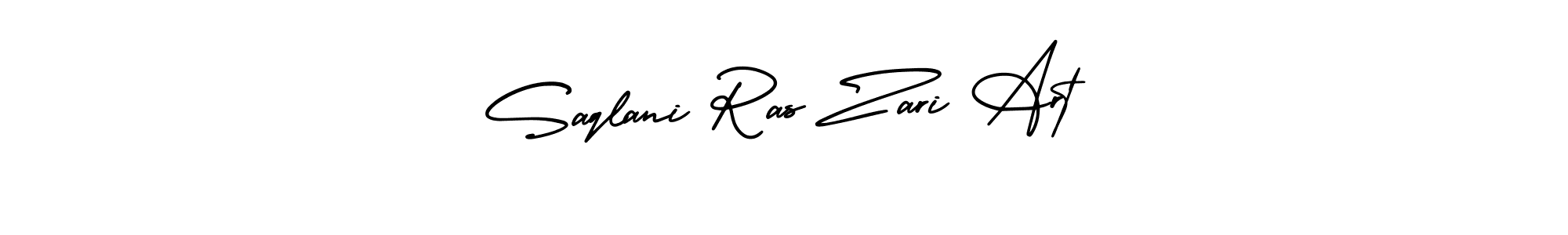 Saqlani Ras Zari Art stylish signature style. Best Handwritten Sign (AmerikaSignatureDemo-Regular) for my name. Handwritten Signature Collection Ideas for my name Saqlani Ras Zari Art. Saqlani Ras Zari Art signature style 3 images and pictures png