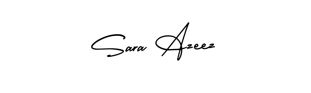 This is the best signature style for the Sara Azeez name. Also you like these signature font (AmerikaSignatureDemo-Regular). Mix name signature. Sara Azeez signature style 3 images and pictures png