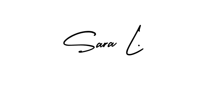 Use a signature maker to create a handwritten signature online. With this signature software, you can design (AmerikaSignatureDemo-Regular) your own signature for name Sara L.. Sara L. signature style 3 images and pictures png