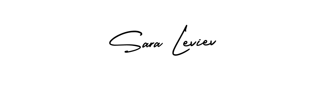 You should practise on your own different ways (AmerikaSignatureDemo-Regular) to write your name (Sara Leviev) in signature. don't let someone else do it for you. Sara Leviev signature style 3 images and pictures png