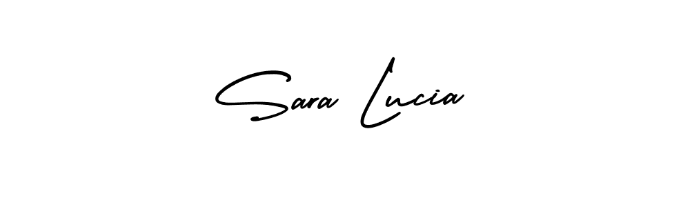 Create a beautiful signature design for name Sara Lucia. With this signature (AmerikaSignatureDemo-Regular) fonts, you can make a handwritten signature for free. Sara Lucia signature style 3 images and pictures png