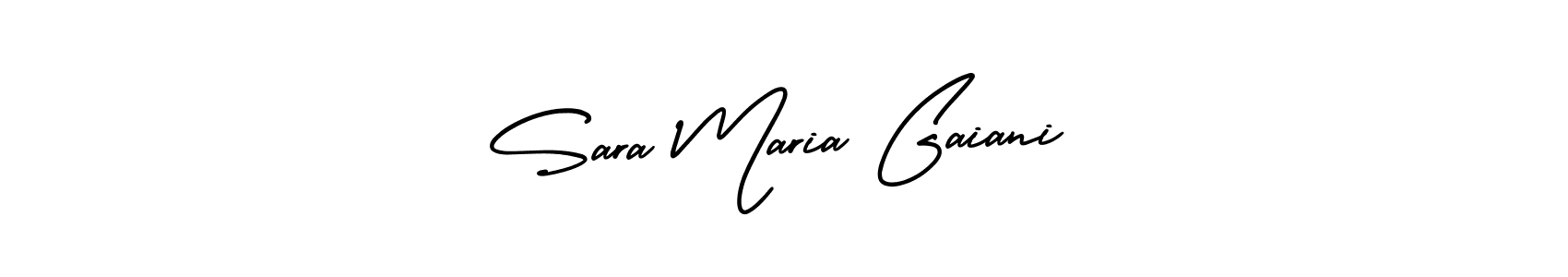 How to make Sara Maria Gaiani signature? AmerikaSignatureDemo-Regular is a professional autograph style. Create handwritten signature for Sara Maria Gaiani name. Sara Maria Gaiani signature style 3 images and pictures png