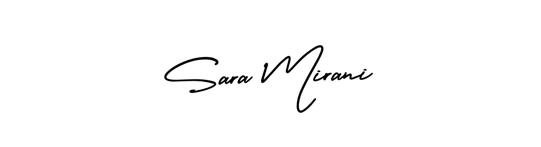 Use a signature maker to create a handwritten signature online. With this signature software, you can design (AmerikaSignatureDemo-Regular) your own signature for name Sara Mirani. Sara Mirani signature style 3 images and pictures png