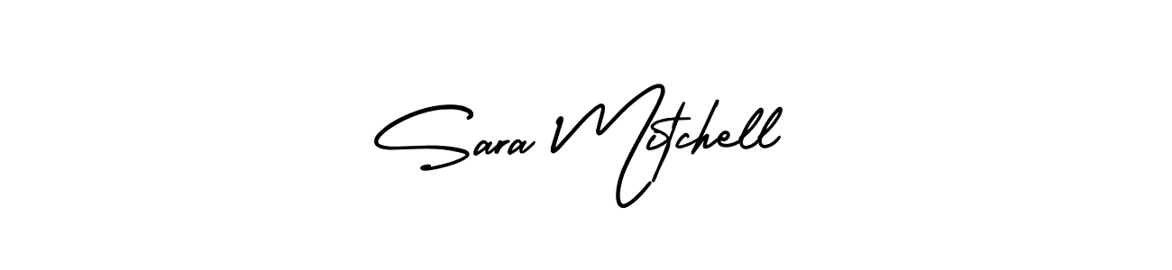 Sara Mitchell stylish signature style. Best Handwritten Sign (AmerikaSignatureDemo-Regular) for my name. Handwritten Signature Collection Ideas for my name Sara Mitchell. Sara Mitchell signature style 3 images and pictures png