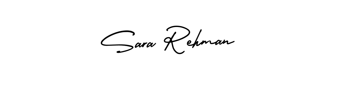 The best way (AmerikaSignatureDemo-Regular) to make a short signature is to pick only two or three words in your name. The name Sara Rehman include a total of six letters. For converting this name. Sara Rehman signature style 3 images and pictures png