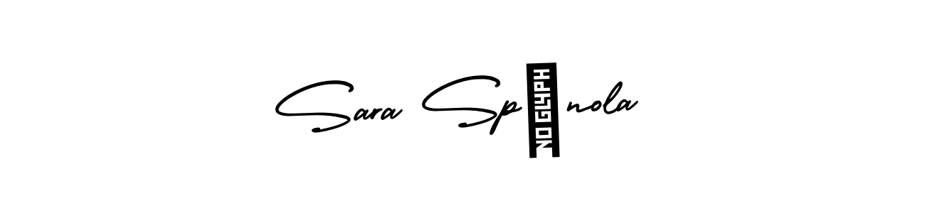 Sara Spínola stylish signature style. Best Handwritten Sign (AmerikaSignatureDemo-Regular) for my name. Handwritten Signature Collection Ideas for my name Sara Spínola. Sara Spínola signature style 3 images and pictures png