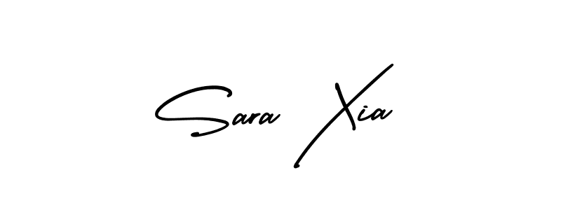 Best and Professional Signature Style for Sara Xia. AmerikaSignatureDemo-Regular Best Signature Style Collection. Sara Xia signature style 3 images and pictures png