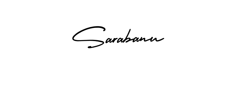 Sarabanu stylish signature style. Best Handwritten Sign (AmerikaSignatureDemo-Regular) for my name. Handwritten Signature Collection Ideas for my name Sarabanu. Sarabanu signature style 3 images and pictures png