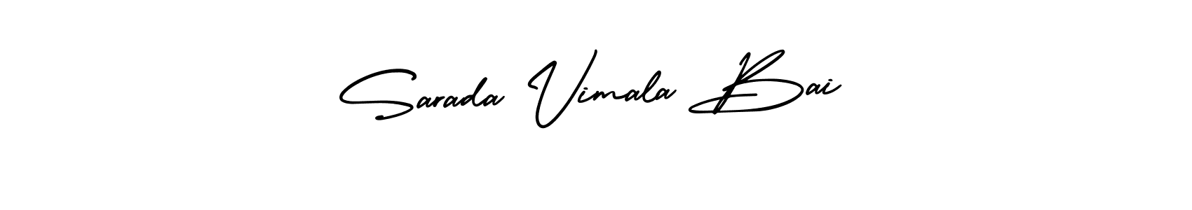 How to make Sarada Vimala Bai signature? AmerikaSignatureDemo-Regular is a professional autograph style. Create handwritten signature for Sarada Vimala Bai name. Sarada Vimala Bai signature style 3 images and pictures png