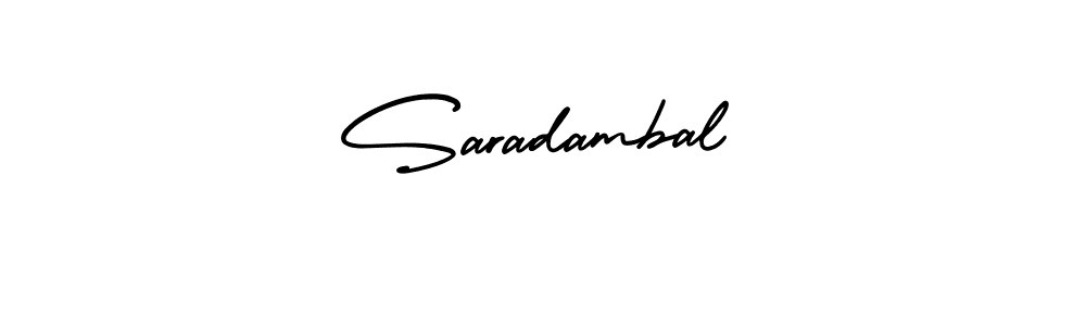 if you are searching for the best signature style for your name Saradambal. so please give up your signature search. here we have designed multiple signature styles  using AmerikaSignatureDemo-Regular. Saradambal signature style 3 images and pictures png