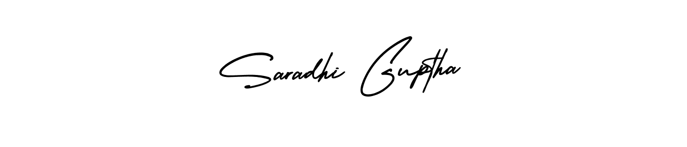 Create a beautiful signature design for name Saradhi Guptha. With this signature (AmerikaSignatureDemo-Regular) fonts, you can make a handwritten signature for free. Saradhi Guptha signature style 3 images and pictures png