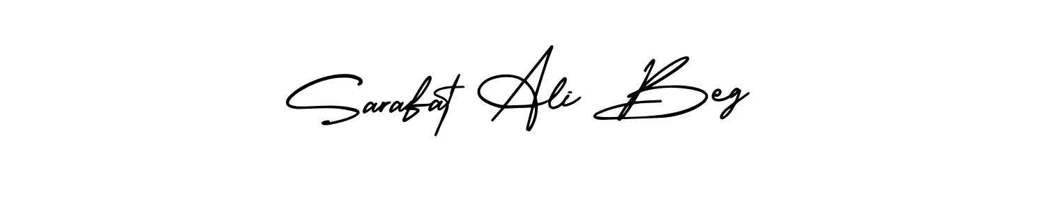 Sarafat Ali Beg stylish signature style. Best Handwritten Sign (AmerikaSignatureDemo-Regular) for my name. Handwritten Signature Collection Ideas for my name Sarafat Ali Beg. Sarafat Ali Beg signature style 3 images and pictures png