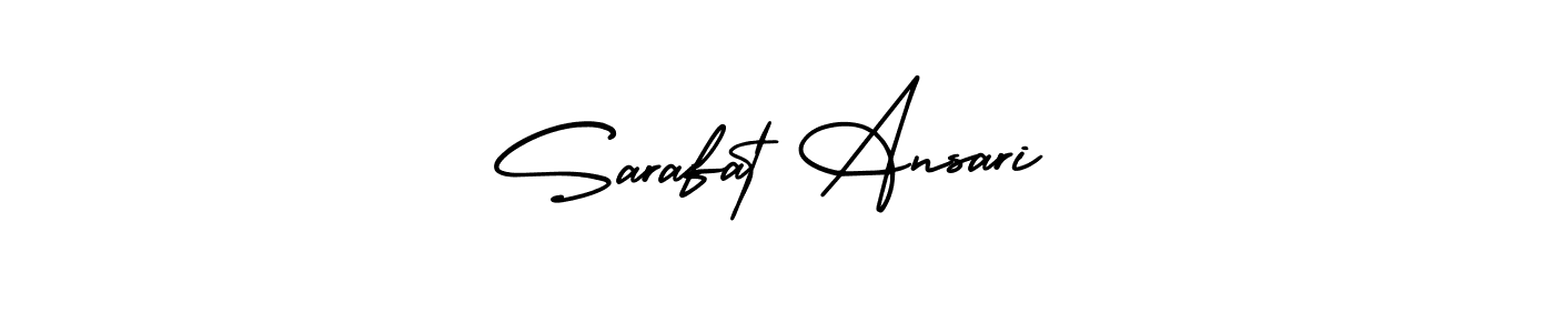 Design your own signature with our free online signature maker. With this signature software, you can create a handwritten (AmerikaSignatureDemo-Regular) signature for name Sarafat Ansari. Sarafat Ansari signature style 3 images and pictures png