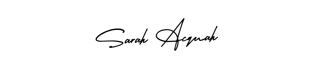 Sarah Acquah stylish signature style. Best Handwritten Sign (AmerikaSignatureDemo-Regular) for my name. Handwritten Signature Collection Ideas for my name Sarah Acquah. Sarah Acquah signature style 3 images and pictures png