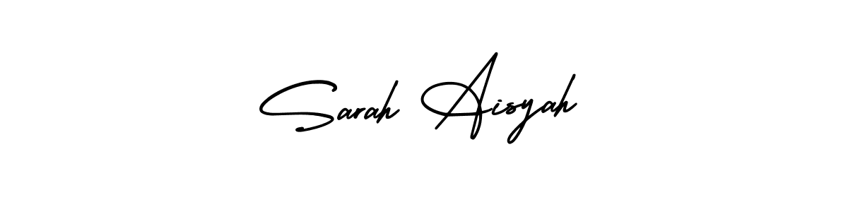 It looks lik you need a new signature style for name Sarah Aisyah. Design unique handwritten (AmerikaSignatureDemo-Regular) signature with our free signature maker in just a few clicks. Sarah Aisyah signature style 3 images and pictures png