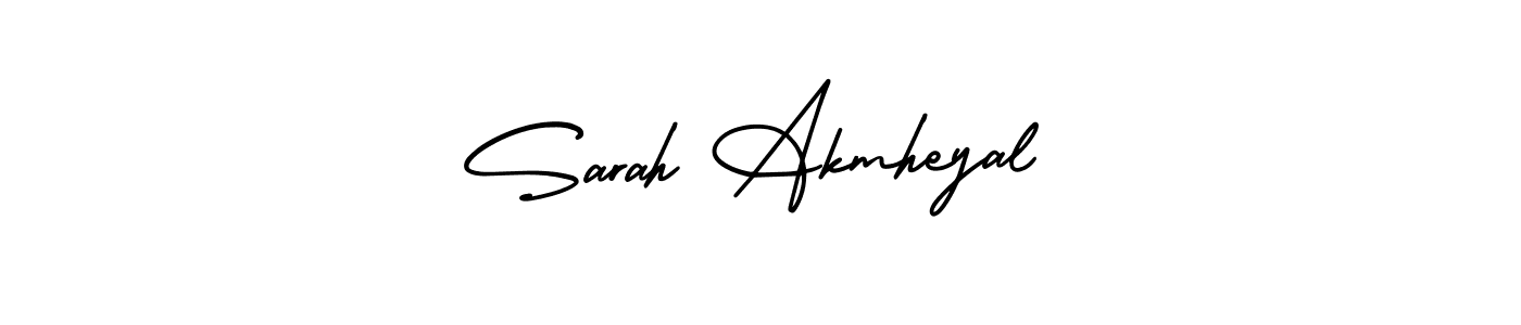 Use a signature maker to create a handwritten signature online. With this signature software, you can design (AmerikaSignatureDemo-Regular) your own signature for name Sarah Akmheyal. Sarah Akmheyal signature style 3 images and pictures png