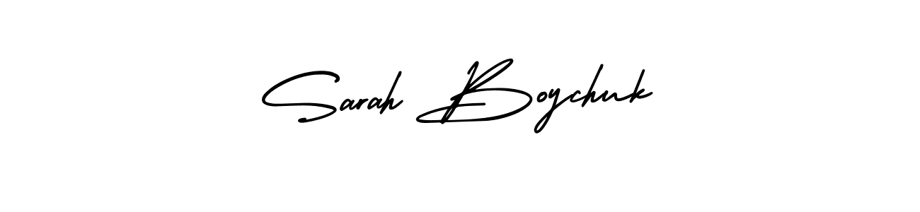 How to make Sarah Boychuk name signature. Use AmerikaSignatureDemo-Regular style for creating short signs online. This is the latest handwritten sign. Sarah Boychuk signature style 3 images and pictures png