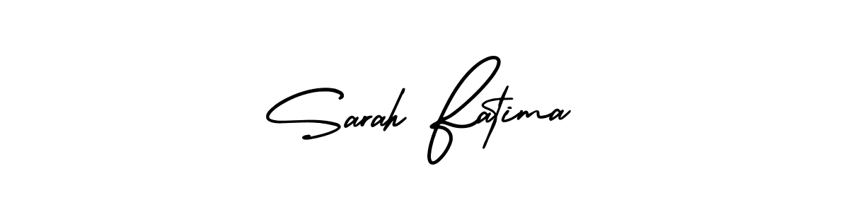 This is the best signature style for the Sarah Fatima name. Also you like these signature font (AmerikaSignatureDemo-Regular). Mix name signature. Sarah Fatima signature style 3 images and pictures png